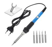 Veemoon Kit Saldatura Elettrico Con Temperature Regolabile Saldatore Portatile Con Punte Intercambiabili Stazionario Resistente e Durevole Per Microelettronica e Riparazioni Professionali