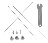 Veemoon Kit Ugelli e Aghi per Aerografo in Acciaio Inossidabile e Rame Calibri Accessori Ricambio Facili da Installare per Aerografi Professionali e Hobbisti