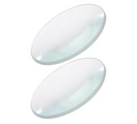 Veemoon Lenti Biconvesse in Vetro Ottico 30 Mm Diametro 50 Mm Lunghezza Focale, Set 2 Pezzi per Esperimenti Scientifici Didattici di Fisica e Chimica in Aula