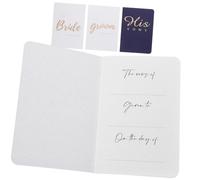 Veemoon Libri per Matrimonio Eleganti per Sposa e Sposo Design per Giuramenti in Accessorio per Decorazioni Nuziali e Cerimonie