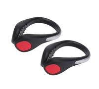 Veemoon Luci LED per Scarpe da Corsa Notturna Clip di Sicurezza, 2 Pezzi, Leggere in ABS e Silicone, modalità Lampeggiante e Fissa, Accessorio per Corridori, Passeggiatori Colore Casuale