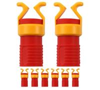 Veemoon Manicotto di Fissaggio a Vite in Plastica 8 Pezzi con Supporto per Pinza a Vite e Morsetto Porta Viti per Lavorazione del Legno Fai da Te e Attacco per Trapano