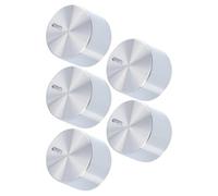 Veemoon Manopole di Ricambio per Fornelli a Gas in Metallo Resistente, Set da 5 Pezzi per Sostituzione Manopola Controllo Bruciatore, Compatibili Piano Cottura a Gas per Uso Domestico