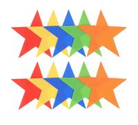 Veemoon Marcatori la Marcatura del Campo a Forma di Stella, Set da 10 Pezzi Piatti per Allenamento di Agilità Calcio e Basket, Accessori Resistenti alle Intemperie per Colore Casuale