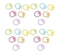 Veemoon Marcatori per Uncinetto in Metallo a Spirale 50 Pezzi Segnapunti Rimovibili ad Anello Diviso Colorati per Maglieria Circolare Strumenti Portatili per Lavori a Maglia e