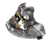 Veemoon Maschera Da Demone Giapponese Metà Viso Per Halloween Maschera Da Samurai Tradizionale Dettagli Realistici Per Cosplay e Feste Tema