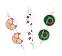 Veemoon Maschere Rinfrescanti gli Occhi in Gel 3 Pezzi, Cuscinetti Oculari Freddi Riutilizzabili per Bambini, Maschere per Occhi in Pvc Morbide e Comode per Viaggi, Stile Casuale