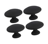 Veemoon Massaggiatore Gua Sha in Pietra 4 Pezzi per Viso e Corpo Colore Nero Strumento di Massaggio User-friendly per Uso Domestico e Relax On-the-go