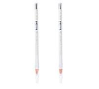 Veemoon Matite Per Sopracciglia Impermeabili e Pratiche Per Trucco Bianco 2 Pezzi, Matite Cosmetiche Per Sopracciglia Resistenti a Sudore e Sbavature, Per Make-up Quotidiano e Trucco Occhi Luminoso