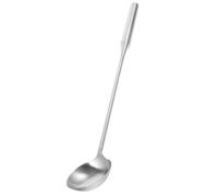 Veemoon Mestolo in Acciaio Inossidabile Manico lungo Argento, Cucchiaio Multiuso per Cucina e Uso Professionale, Utensile Resistente e Facile da Pulire