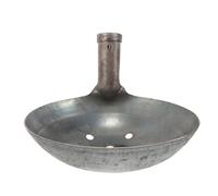 Veemoon Mestolo per Letame in Ferro Stabile Pala Forata Grande, Pala Portatile per Setacciatura Fanghi, Strumento Professionale per Pulizia Scarichi e Giardinaggio