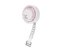 Veemoon Metro a Nastro Bmi Rotondo Retrattile 1,5 m Per Misurazione Precisa Della Circonferenza Vita e Del Grasso Corporeo, Strumento Compatto in Plastica Durevole Per Fitness e Monitoraggio Salute