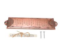 Veemoon Mezuzah Ebraica con Rotolo di Pergamena per Porta, Placca Metallo Spagnola Decorativa con Benedizione Religiosa, Decorazioni del Patrimonio Ispanico per Ingresso Casa