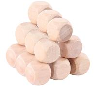 Veemoon Mini Giocattoli Puzzle Vuoti 10 Pezzi in Legno Naturale - Blocchi Quadrati Lisci Per Progetti Artigianali Fai Da Te - Dimensioni 5x5x5 Cm Ideali Per Creazioni Creative e Attività