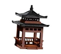 Veemoon Mini Padiglione Ornamentale in Stile Cinese Decorazione Realistica per Bonsai e Micro Paesaggi Adatto per Acquari Giardini Esterni e Superfici Modellino Leggero e Portatile