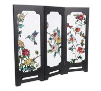 Veemoon Mini Paravento Cinese Pieghevole da Scrivania in Acrilico Resistente Rilievo 3d, Divisorio per Ambienti Compatto per Privacy e Decorazione Casa, Ufficio e Fotografia