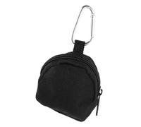 Veemoon Mini Portamonete Compatto con Cerniera e Moschettone, Piccola Borsa Porta Soldi Oxford Nero, Porta Monete Leggero per Attività Outdoor, Viaggi e Uso Quotidiano per Uomo e Donna