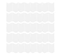 Veemoon Mini Recinzione in Plastica PP Bianca Steccato Giardino Flessibile per Paesaggio Bordatura Decorativa per Cortile Ristorante e Bonsai Materiale Resistente per Decorazione DIY