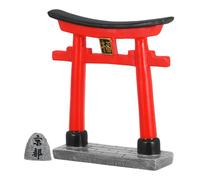 Veemoon Mini Stele Torii in Resina Decorative Cancelli Giapponesi Miniatura Ornamenti per Giardino Casa Acquario Scena di Bonsai Paesaggio Micro Statuina di Pietra Segnale di Preghiera