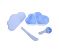 Veemoon Miscelazione Maschere con Ciotola Spatola e Cucchiaio Dosatore Blu Kit Portatile per Trattamenti Te Casa Viaggio