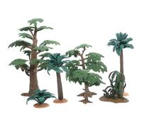 Veemoon Modelli di Alberi Artificiali in Pvc 7 Pezzi per Micro-paesaggi e Piccoli Spazi Verdi Forma Realistica per Creazioni Manuali e Abbellimento Fai-da-te