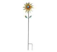 Veemoon Mulino a Vento in Metallo per Giardino, girandola a Forma di | Girandole a vento per cortile e giardino, design ornamentale a girasole, decorazione accattivante per prato e patio