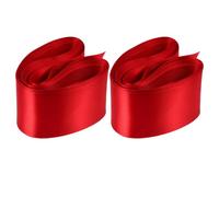 Veemoon Nastro in Rosso per Confezioni Regalo 5cm Larghezza 2 Pezzi Artigianale Decorazione Semplice e Delicata per Feste e Regali