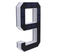 Veemoon Numeri civici solari per esterni, luce LED retroilluminata da 6,7 | Targhe luminose a LED impermeabili con numero civico per case, luce illuminata per giardino, veranda ed esterni