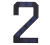 Veemoon Numeri civici solari per esterni, numero 2 con retroilluminazione | Numeri civici luminosi da 7 pollici per esterni, design impermeabile, installazione a parete, visibili di notte per