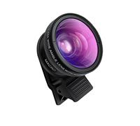 Veemoon Obiettivo Lente Per Smartphone Grandangolare e Macro Senza Kit Con Clip Per Fotografie Dettagliate e Ampie Visioni Compatibile Con La Maggior Dei Dispositivi Mobli