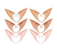 Veemoon Orecchie Finte Decorative Resistenti All’usura per Cosplay, Set da 6 Paia, Dimensioni 10-12 Cm, Accessori Rimovibili per Feste di Halloween e Costumi, Accessorio Cosplay Versatile