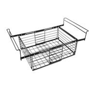 Veemoon Organizer Freezer Regolabile con Cesto in Filo Sospeso Contenitori Impilabili per Congelatore Ottimizza Spazio per Frigorifero Cucina Facilmente Smontabile e Pulibile