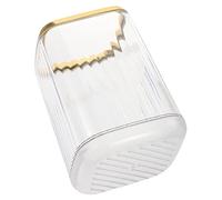 Veemoon Organizzatore Porta Pennelli Per Trucco e Porta Penne Trasparente Bianco, Contenitore Da Scrivania Multifunzionale Design Pratico Per Make up e Ufficio