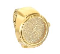 Veemoon Orologio ad Anello Donna Uomo Design Glitter alla Moda, Materiale Lega e Quarzo, come Regalo per Compleanni e Amici