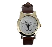 Veemoon Orologio da Polso alla Moda per Donna Design Forma di Gatto Elegante Cinturino per Uso Quotidiano e Occasioni Speciali