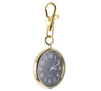 Veemoon Orologio Da Tasca Unisex Con Cinturino Moschettone a Luminescenza Per Anziani e Nonni Movimento Meccanico Preciso Design Classico Nero e Oro Accessorio Elegante Portachiavi