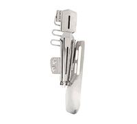 Veemoon Overlock Binding Tool in Acciaio Inossidabile per Macchina da Cucire Doppia Piegatura Angolare per Orlature Accessorio Professionale per Rifinire Bordi e Nastrature per Progetti