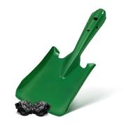 Veemoon Paletta Raccogli Cenere in Ferro Verde Testa Extra Larga, Strumento Versatile per Pulizia Caminetto e Giardinaggio Domestico