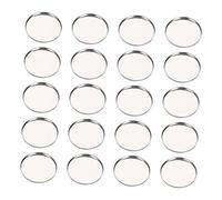 Veemoon Palette Di Ombretti Vuota 20 Pezzi Contenitore Cosmetico Tondo in Metallo 36x3mm Organizzatore Portatile Per Trucco Occhi Uso Quotidiano e Viaggi