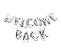 Veemoon Palloncini Welcome Back Film in Argento di Lettera Alluminio