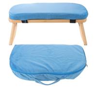 Veemoon Panca da meditazione pieghevole, sgabello ergonomico in legno per | Comodo sgabello inginocchiato Seiza con morbido cuscino, ideale per la preghiera, lo yoga o la meditazione. Pieghevole e