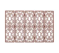 Veemoon Paravento per casa delle Bambole: Paravento in Miniatura per mobili per casa delle Bambole - Pannello divisorio per Stanza in Scala 1:20, Ornamentale per Tavolo da Sabbia, Marrone