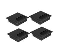 Veemoon Passacavo Quadrato Per Scrivania 4 Pezzi Foro Quadrato Per Cavi Copricavo Da Scrivania Organizzatore Per Cavi Da Scrivania Scatola Nera