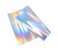 Veemoon Pellicola Per Finestre Olografica Pellicola Per La Privacy Iridescente Arcobaleno Adesivo Decorativo in Vinile Per Isolamento Termico 50x100 Cm