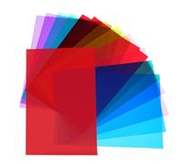 Veemoon Pellicole Colorate in Gel per Luce Fotografica 12 Pezzi Filtro Colore Alta Nitidezza per Studio Fotografico e Videoregistrazione