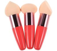 Veemoon Penna per Trucco Pratica e Comoda 3 Pezzi in Lattice Rosso Portatile Forma a Penna per Processo di Makeup per Amanti del Trucco