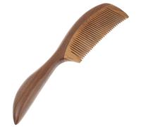 Veemoon Pettine in Legno Denti Fini Antistatico Per Donna Pettine in Legno Per Capelli Spessi e Ricci Utile Per Districare Nodi e Lenire Prurito Al Capelluto