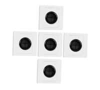 Veemoon Piastra Passacavo a Parete Con Copertura Per Uscita Cavi in Gomma Inserto Passacavo Per Fili Gestione Cavi Per Tv a Parete Set Da 5 Pezzi Installazione Semplice