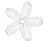 Veemoon Piastre di Petri in Vetro Trasparente per Colture Cellulari, Set da 5 Pezzi Spesse 75mm, Piatti da Laboratorio per Esperimenti Scolastici e Scientifici