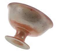 Veemoon Piatto da Frutta in Ceramica con Piedistallo Vintage Vassoio Decorativo per Dessert e Snack Ciotola Alta per Torte e Insalate per Feste e Uso Quotidiano